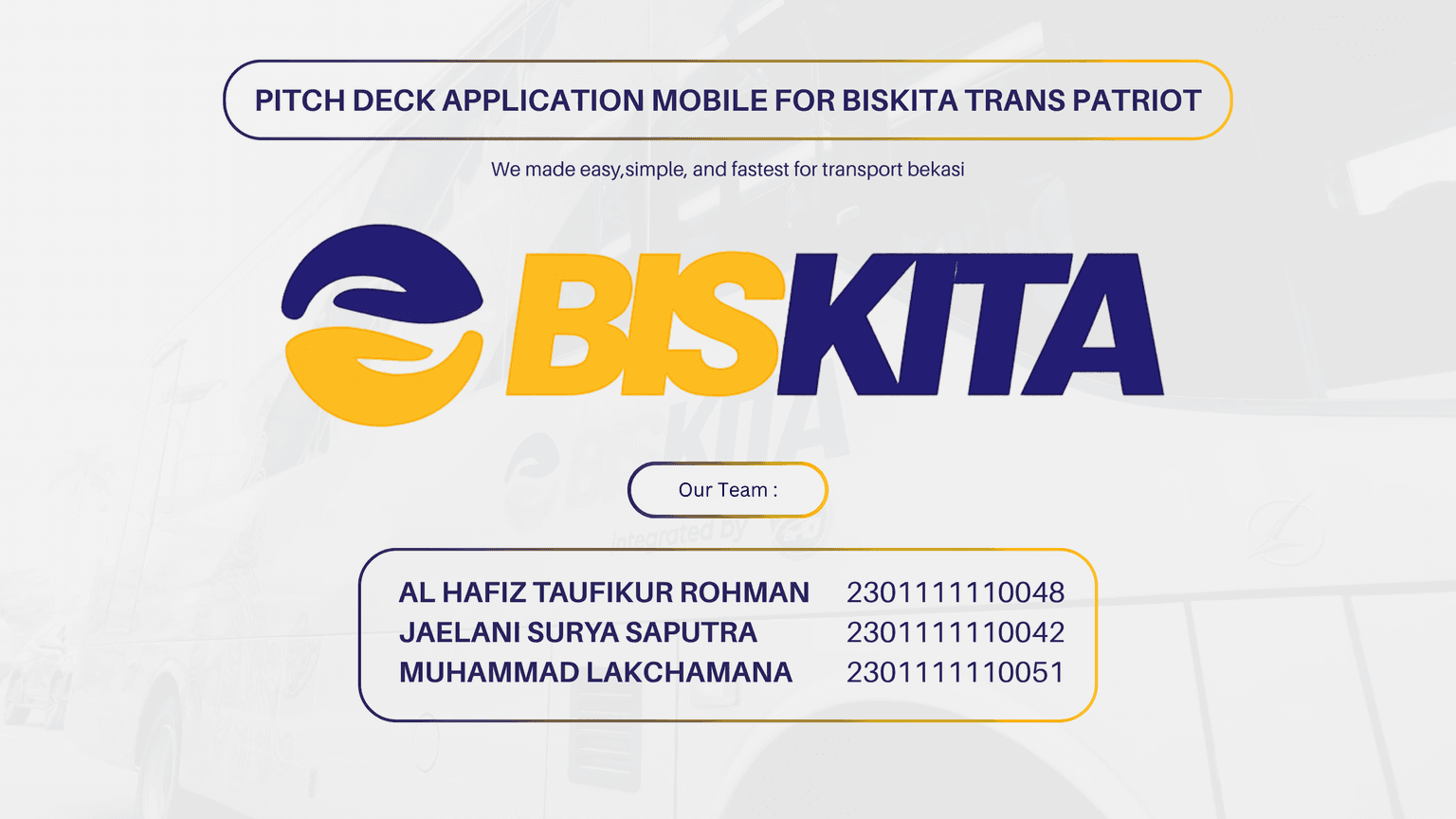 UI UX Designer Mobile Application BisKita TransPatriot