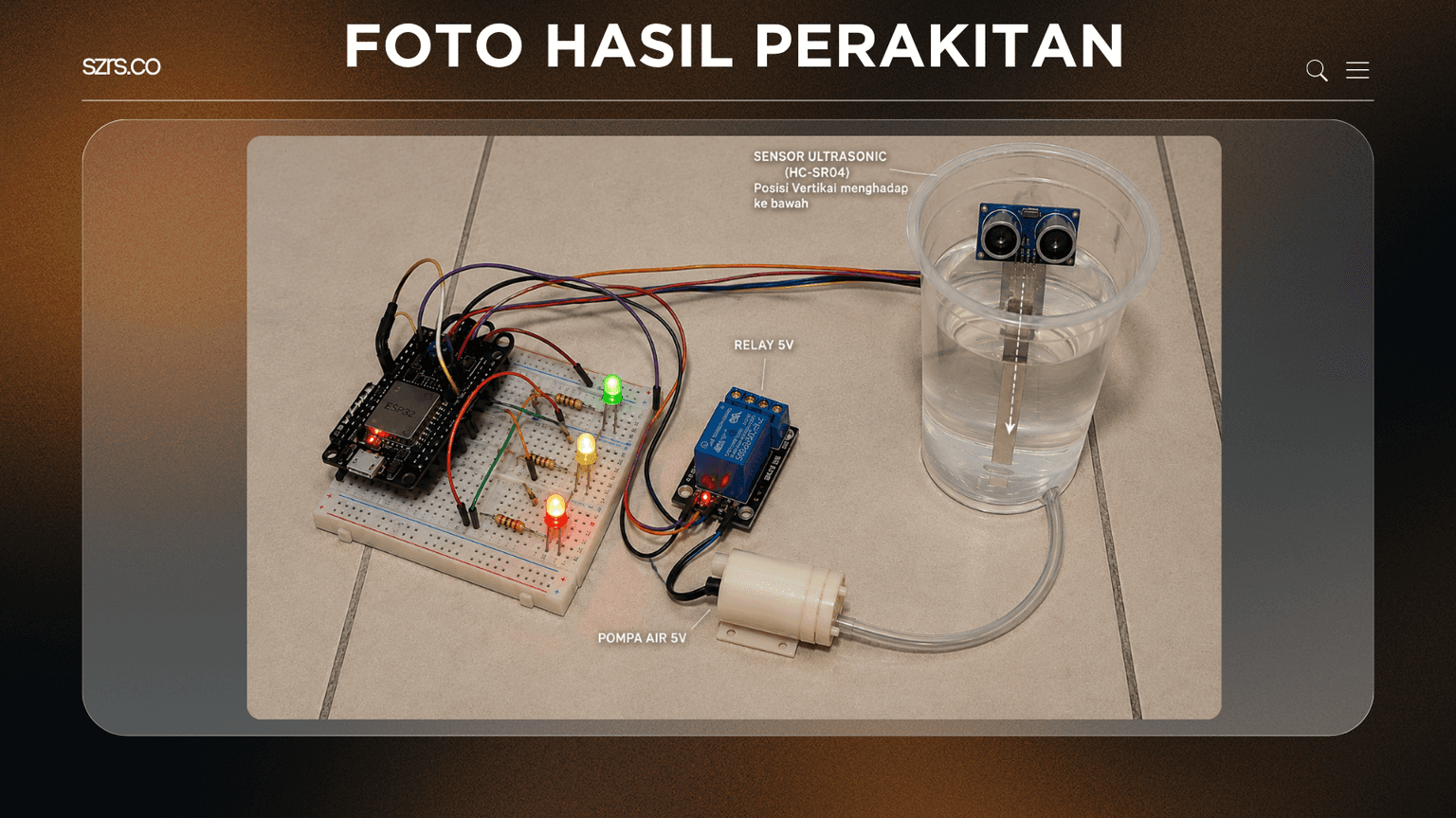 Sistem Monitoring Ketinggian Air Berbasis ESP32 dan Water Level Sensor